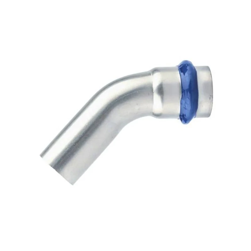 Кутник ASG INOX тип V press steel ВЗ ф 76.1мм 45°