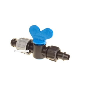 Мінікран з піджимом для крапельної стрічки SantehPlast Dn17 DT