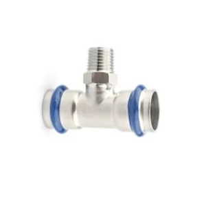 Трійник ASG INOX тип V press steel ВВ ф 54х3/4