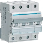 Автоматичний вимикач HAGER 4 полюса 32А С 6 кА 4M MCN432