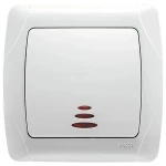 Вимикач VIKO Carmen 1 клавіша з підсвіткою 90561019