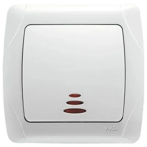 Вимикач VIKO Carmen 1 клавіша з підсвіткою 90561019