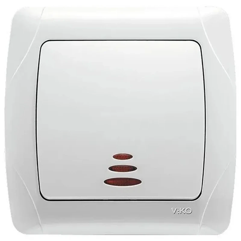 Вимикач VIKO Carmen 1 клавіша з підсвіткою 90561019