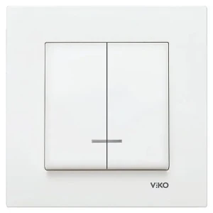 Вимикач VIKO Karre 2 клавіші з підсвіткою 90960050