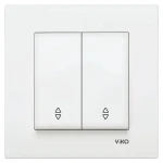 Выключатель VIKO Karre 2 клавіші 90960017