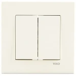 Вимикач VIKO Karre 2 клавіші 90960102