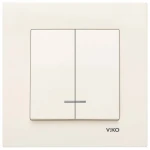 Вимикач VIKO Karre 2 клавіші з підсвіткою 90960150