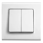 Вимикач VIKO Linnera 2 клавіші з підсвіткою 90400050