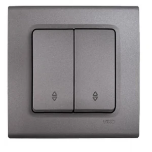 Вимикач VIKO Linnera 2 клавіші 90412017