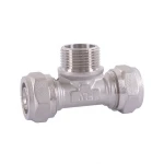 Тройник HLV с наружной резьбой неразборная 20x1/2x20 114333