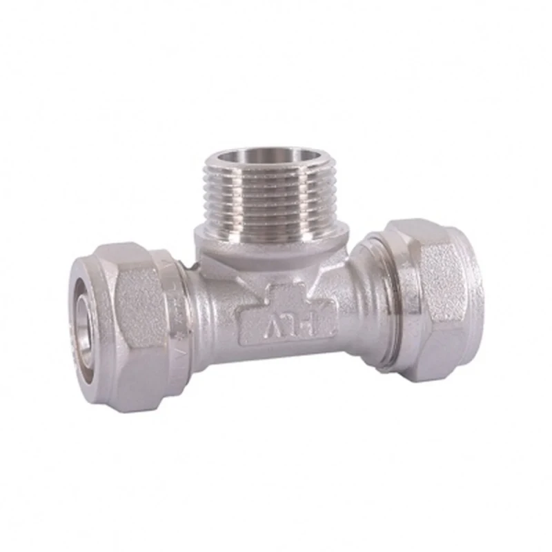 Тройник HLV с наружной резьбой неразборная 20x1/2x20 114333