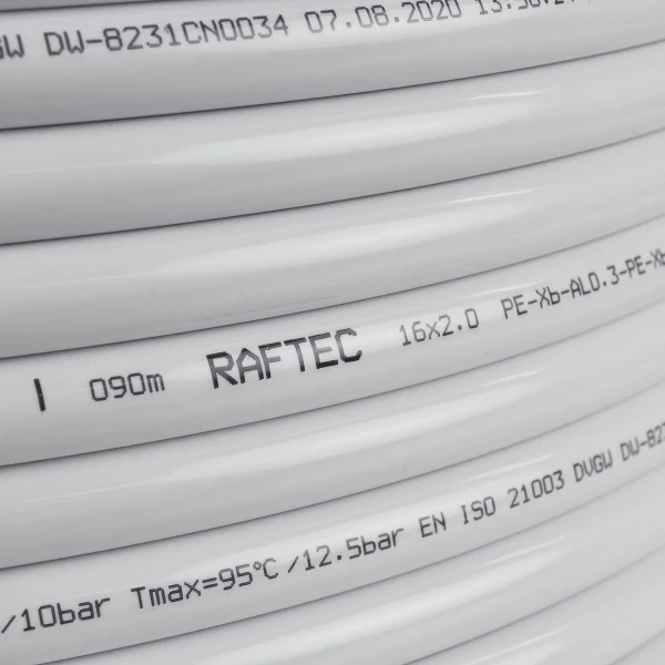 Труба металлопластиковая RAFTEC White (PEX-B/AL/PEX-B) (MPT1620) 16х2.0 мм MPT1620