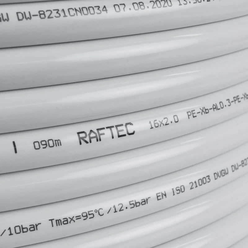 Труба металопластикова RAFTEC White (PEX-B/AL/PEX-B) (MPT1620) 16х2.0 мм MPT1620