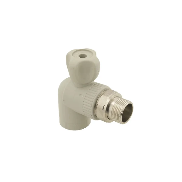 Кран радиаторный угловой PPR ASG PN20 ЗЗ 25мм 3/4
