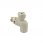 Кран радиаторный угловой PPR ASG PN20 ЗЗ 25мм 3/4