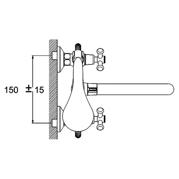 Змішувач для ванної G-lauf QST3- A827