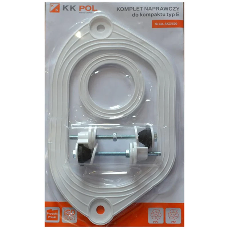 Набір прокладок під бачок унітазу гума KK Pol + кріплення KPL / 521