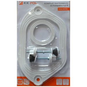 Набір прокладок під бачок унітазу гума KK Pol + кріплення KPL / 520
