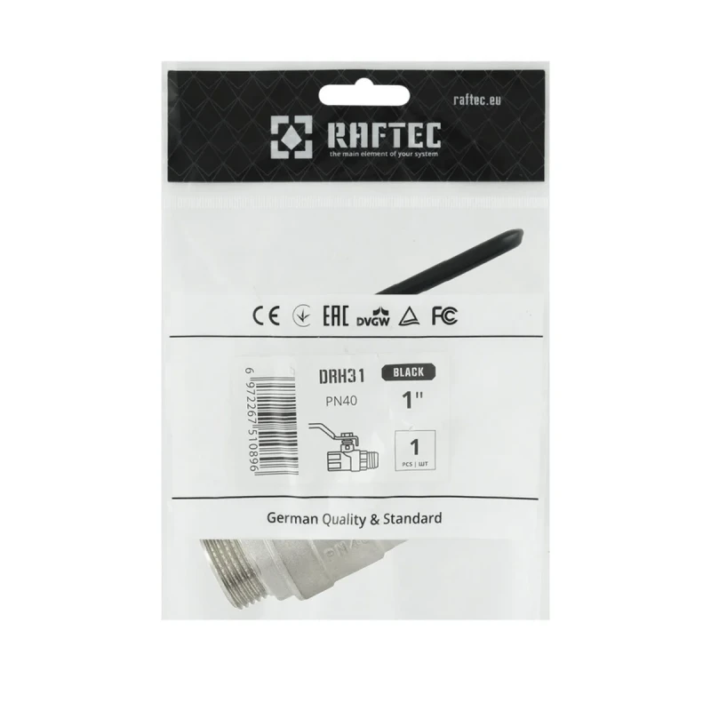 Кран шаровой Raftec BLACK PN40 ЗВ 1