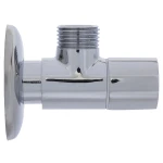 Кран кутовий з керамічним запірним елементом Raftec PN10 ЗЗ 1/2