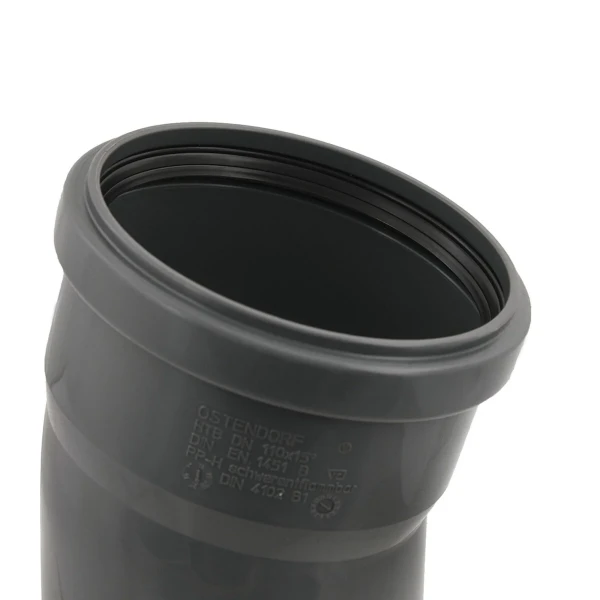 Коліно внутрішнє OSTENDORF HT Safe ф110мм x15°