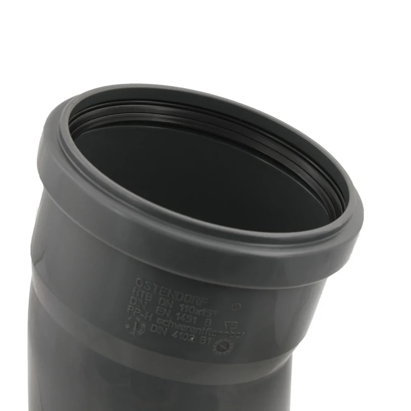 Коліно внутрішнє OSTENDORF HT Safe ф110мм x15°