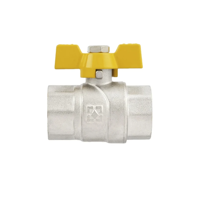 Кран кульовий Raftec YELLOW DN20 (3/4’’) ВВ метелик GRB2
