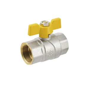 Кран кульовий Raftec YELLOW DN20 (3/4’’) ВВ метелик GRB2