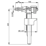 Впускний механізм Alcaplast A150-3/8