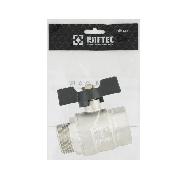 Кран шаровый Raftec BLACK PN40 ЗВ 1