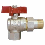 Кран шаровой с американкой угловой ЭКО PN20 ЗВ 1/2