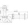 Сифон для биде Alcaplast A45F-DN40