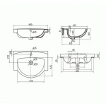 Умивальник Kolo Freja 65