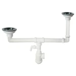Сифон для здвоєної мийки Alcaplast A454P