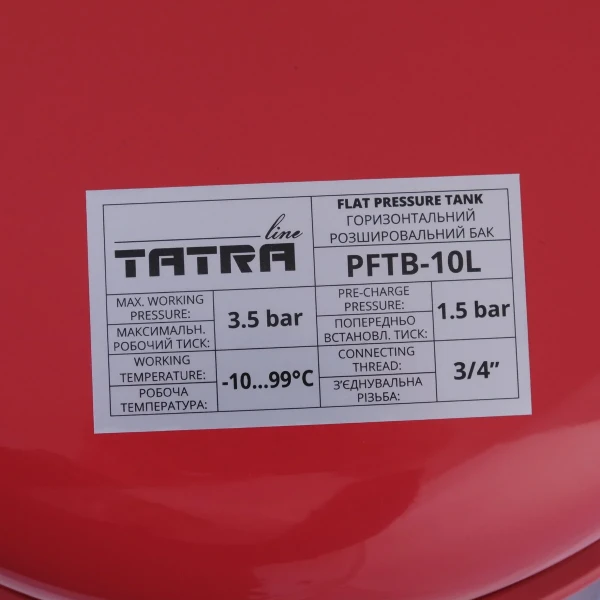 Расширительный бак Tatra-line для отопительных систем 10 л FL-10L