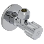 Кран кутовий з керамічним запірним елементом Raftec PN10 ЗЗ 1/2