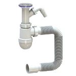 Сифон для кухонного мийки з отвором для пральної машини SantehPlast LN 03.01