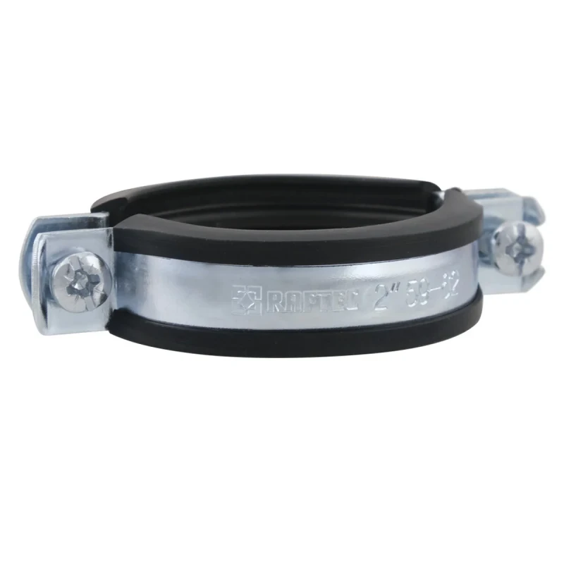 Хомут трубный Raftec (гайка (М8+10)+шуруп) 2