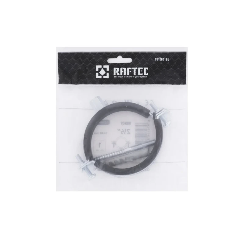 Хомут трубний Raftec (гайка (М8+10)+шуруп) 2 1/2