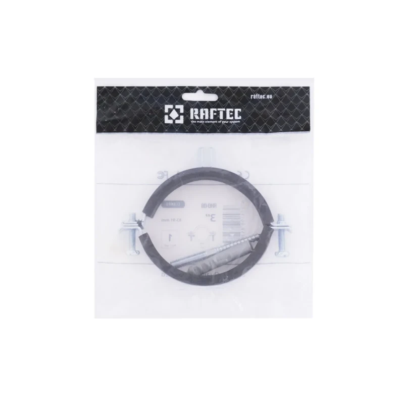 Хомут трубний Raftec (гайка (М8+10)+шуруп) 3