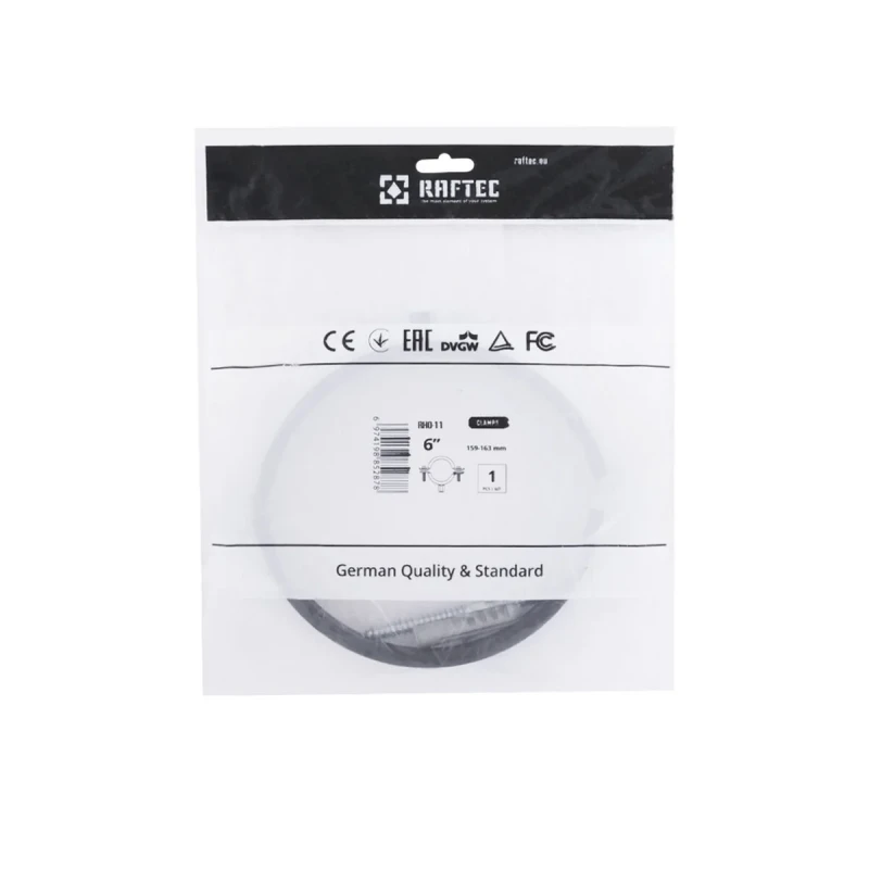 Хомут трубний Raftec (гайка (М8+10)+шуруп) 6