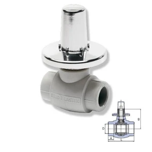 Кран шаровой под штукатурку PPR Ekoplastik 20мм SVEKPLK020 Кран шаровой под штукатурку PPR Ekoplastik 20мм SVEKPLK020