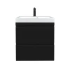 Тумба навісна Lambert Black з умивальником Miraggio Varna 800 LL800VB