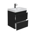 Тумба навісна Lambert Black з умивальником Miraggio Varna 800 LL800VB