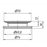 Прокладка Ani Plast Метелик М 080