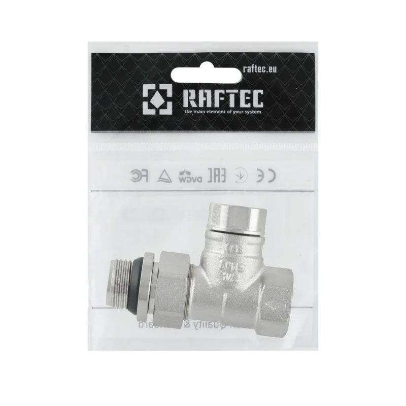 Клапан запірний прямий Raftec 1/2