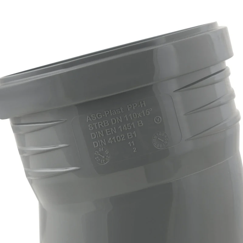 Колено ASG HTR ф110 мм x15°