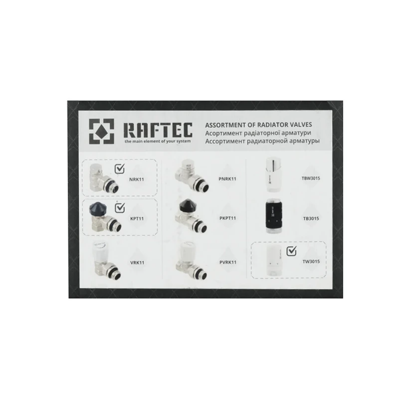 Комплект термостатичний Raftec M30 кутовий 1/2