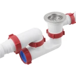 Сифон для ванны Polmark с ревизией/с выпуском 1 1/2