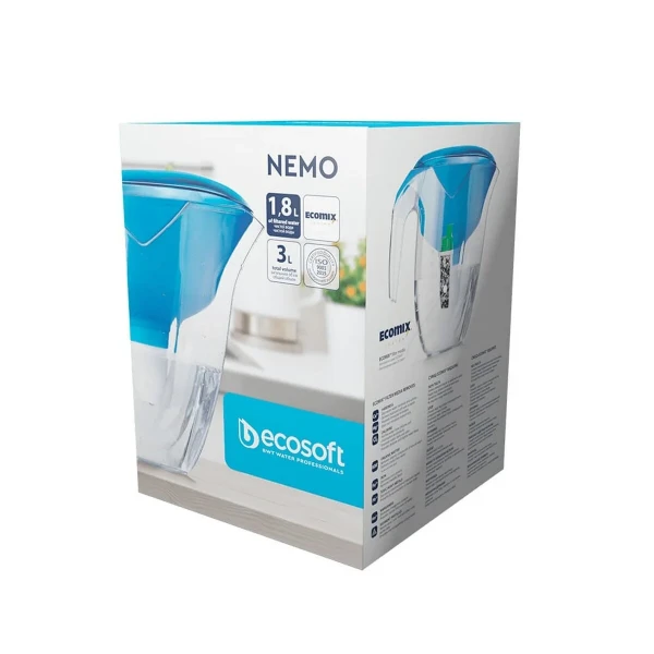 Фильтр-кувшин Ecosoft НЕМО синий в коробке FMVNEMOBECO
